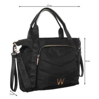 Bolsa Tote WESTIES Hbneiges2we Hackun Textil Color Negro