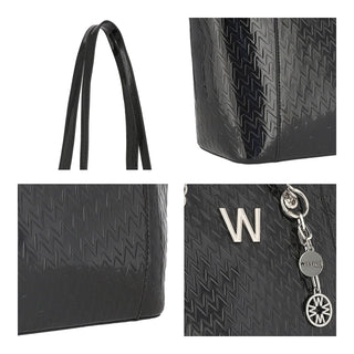 Bolsa Tote WESTIES Hbchoi2we Chuji Sintetico Color Negro