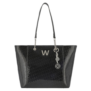 Bolsa Tote WESTIES Hbchoi2we Chuji Sintetico Color Negro