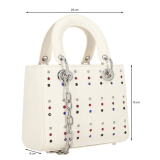 Bolsa Crossbody WESTIES Hbfioree3we Olneya Sintetico Color Blanco