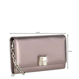 Bolso Clutch o Bolso de Mano WESTIES Hbgaimonwe Hoder Sintetico Color Metalico