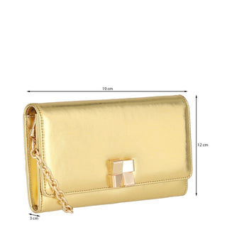 Bolso Clutch o Bolso de Mano WESTIES Hbgaimonwe Hoder Sintetico Color Metalico