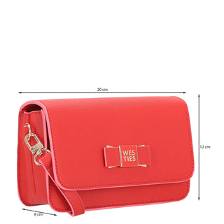 Bolsa Crossbody WESTIES Hbhalvorwe Validana Sintetico Color Rojo