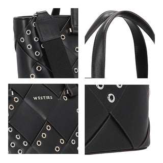 Bolsa Crossbody WESTIES Hbkahalewe  Sintetico Color Negro