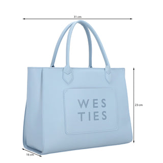 Bolsa Tote WESTIES Hbkumaeewe Ricini Sintetico Color Azul