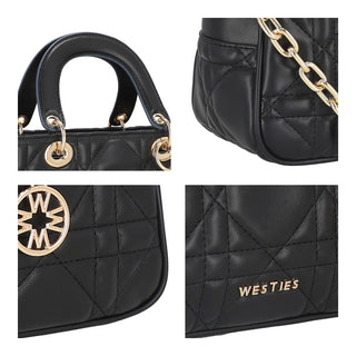 Bolsa de Mano WESTIES Hblippiawe Elikai Sintetico Color Negro