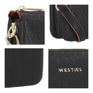 Bolsa Crossbody WESTIES Hbmagellawe Elatior Sintetico Color Negro