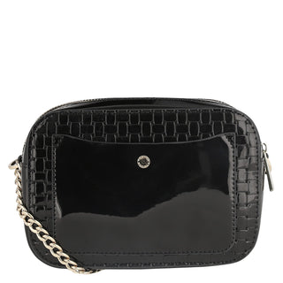 Bolsa Crossbody WESTIES Hbmikeel6we Salma Sintetico acabado charol Color Negro