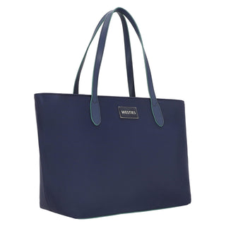 Bolsa Tote WESTIES Hbmuellerywe Valentinno Textil Color Azul