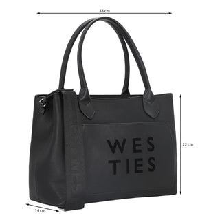 Bolsa de Mano WESTIES Hbnerzhul2we Ricini Sintetico Color Negro