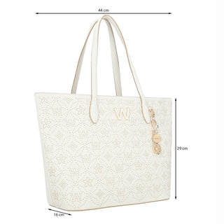 Bolsa Tote WESTIES Hbnobili3we Cabaji Sintetico mo Color Blanco