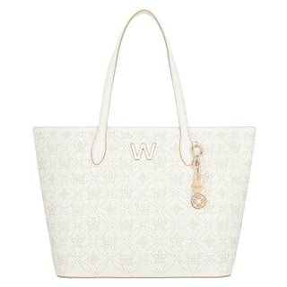 Bolsa Tote WESTIES Hbnobili3we Cabaji Sintetico mo Color Blanco