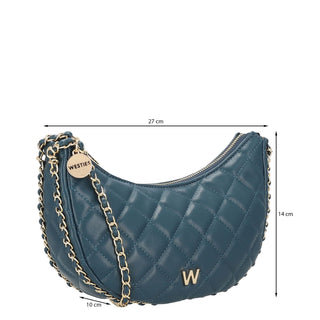 Bolsa Crossbody WESTIES Hboblongawe Chesnutbud Sintetico Color Azul