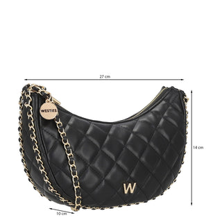 Bolsa Crossbody WESTIES Hboblongawe Chesnutbud Sintetico Color Negro