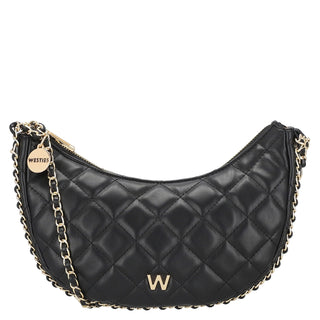 Bolsa Crossbody WESTIES Hboblongawe Chesnutbud Sintetico Color Negro