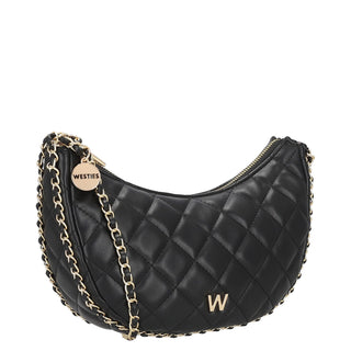 Bolsa Crossbody WESTIES Hboblongawe Chesnutbud Sintetico Color Negro