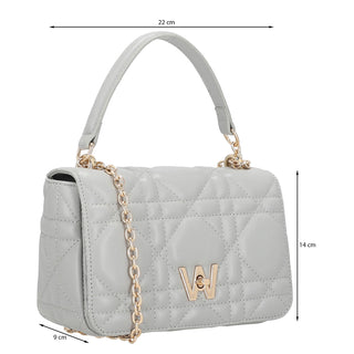 Bolsa Crossbody WESTIES Hbselenawe Elikai Sintetico Color Gris