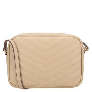 Bolsa Crossbody WESTIES Hbsilliquawe Grataegu Sintetico Color Beige