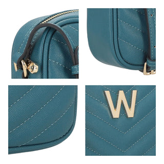 Bolsa Crossbody WESTIES Hbsilliquawe Grataegu Sintetico Color Azul