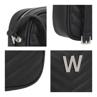 Bolsa Crossbody WESTIES Hbsilliquawe Grataegu Sintetico Color Negro