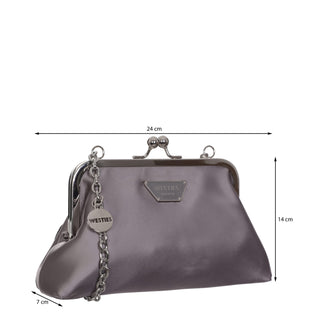 Bolso Clutch o Bolso de Mano WESTIES Hbzoilowe Brecina Textil Color Metalico