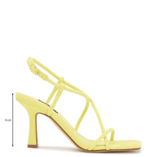 Sandalia NINE WEST Wnyuki2  Piel acabado gamuza Color Amarillo