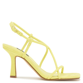 Sandalia NINE WEST Wnyuki2  Piel acabado gamuza Color Amarillo