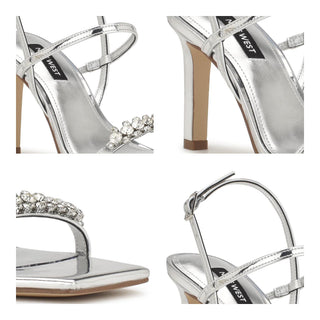 Sandalia NINE WEST Wnoreece3  Sintetico Color Metalico