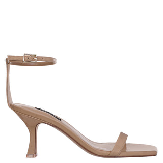 Sandalia NINE WEST Wnripe3  Piel acabado charol Color Beige