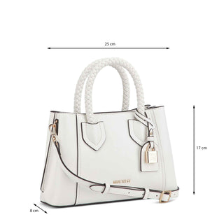 Bolsa de Mano NINE WEST Ngn130576 Dinah Piel acabado charol Color Blanco