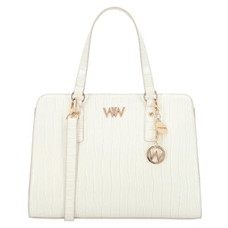 Bolsa de Mano WESTIES Hbdanadwe Totoma Sintetico Color Blanco