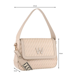 Bolsa tote WESTIES Hbthoaswe Randox Sintetico Color Beige